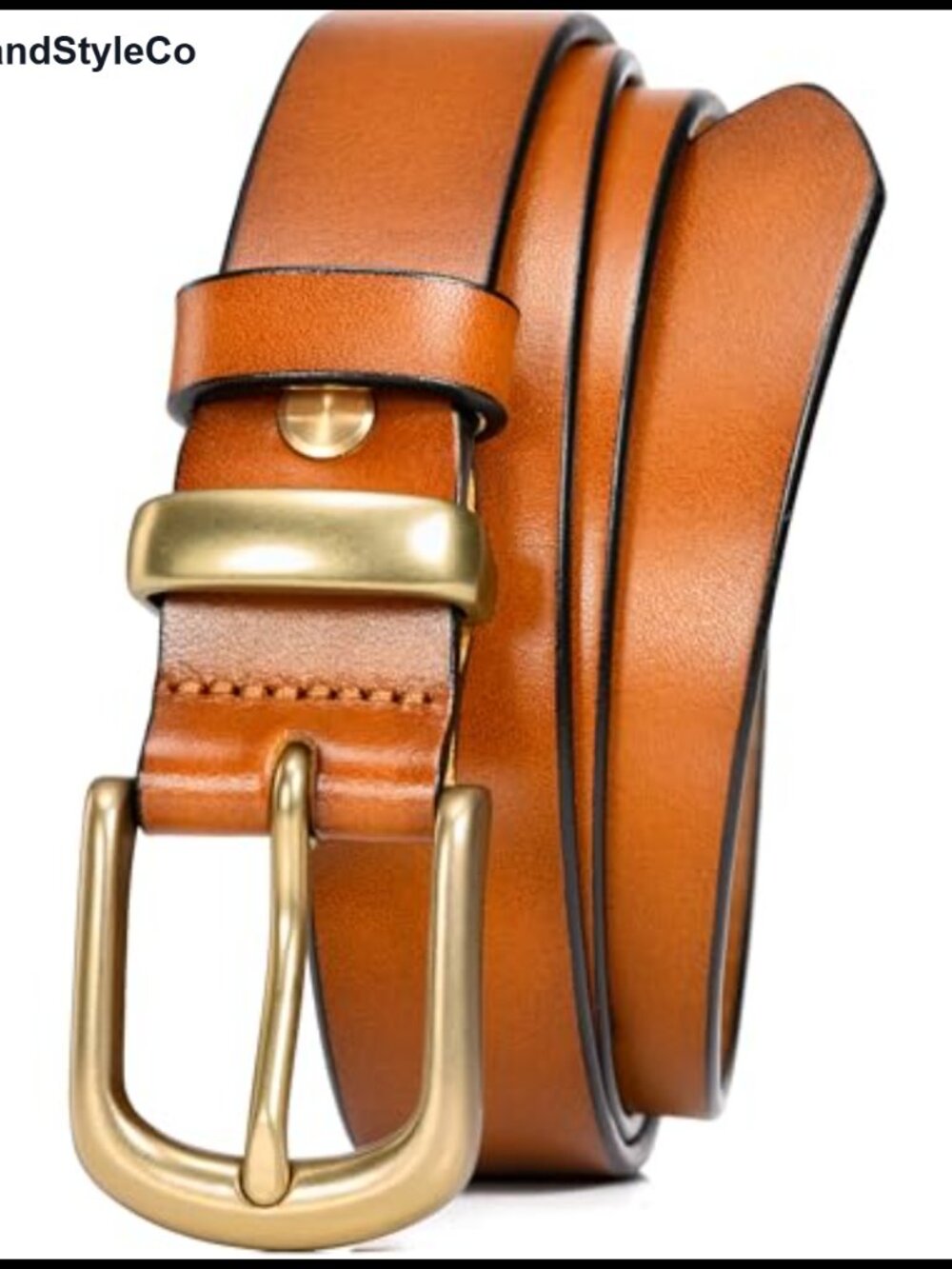 Women's Real Leather Belt 1.1 inch Solid Full Grain Cowhide Dress Casual